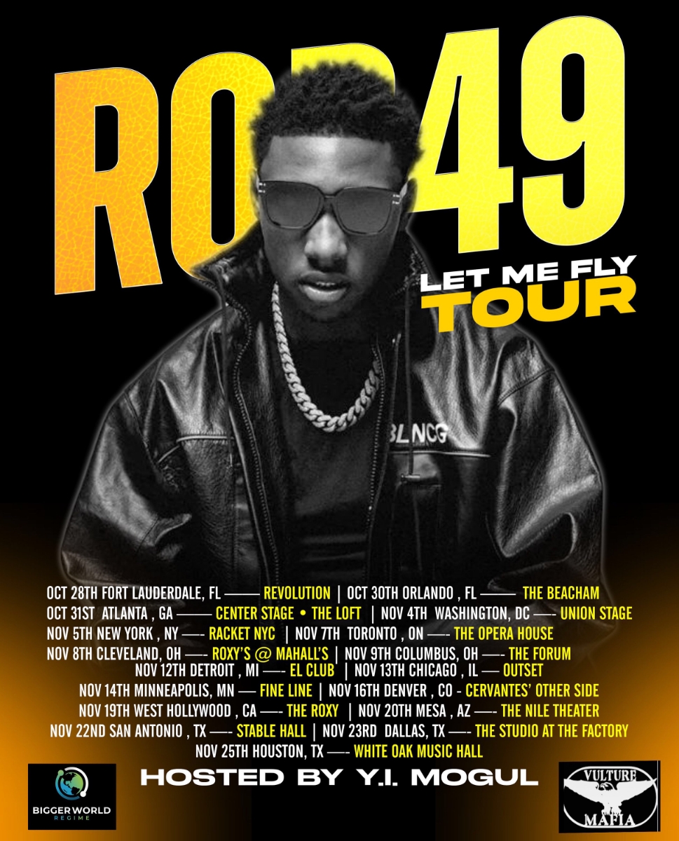 Entertainment Guru Y.I. Mogul set to host Rob49’s (@rob49up) “Let Me Fly” tour kicking off October 28, 2025